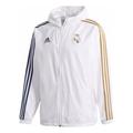 adidas Real Windbreakr Silk Screen Real Madrid Soccer/Football Sports Jacket White