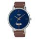 Casio Dress Classic Minimalistic Analog Watch 'Brown Royal Blue'