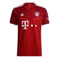 Men's adidas Fcb H Jsy Bayern Munich Black Home Fan Edition Sports Short Sleeve Soccer/Football Jersey Red