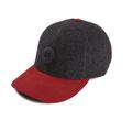 Men's Grey Johnny Burgundy Wool Baseball Cap 57Cm Dasmarca Hats
