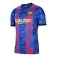Men's Nike Training Sports Short Sleeve Soccer/Football Jersey SW Fan Edition 21-22 Season Barcelona Blue