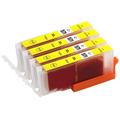 4 Yellow Ink Cartridges to replace Canon CLI-571Y Compatible/non-OEM from Go Inks