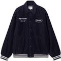 Rugged Letterman Jacket - Dark Navy