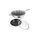 Stainless Steel Induction Non Stick Frying Pan With Lid | Wowcher