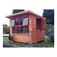 Shaws For Sheds Solar Pent Shed - 12ft x 6ft In Brown/Orange