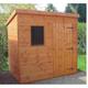 A1 Malton Pent Single Door Shed - 5ft x 7ft - Shiplap, Felt