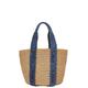 Chloe Large Woody Basket Bag in Denim - Blue. Size all.