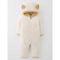 Columbia Infant Tiny Bear Ii Fleece Bunting Bodysuit - Beige