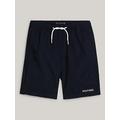 Tommy Hilfiger Boys Pull On Monotype Woven Short - Desert Sky, Navy, Size 10 Years