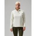 Berghaus Women's Prism 2.0 Micro Half Zip Fleece, Natural, Size 12, Women