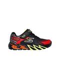 Skechers Junior Boys Flex-glow Bolt Trainer, Black, Size 10.5 Younger