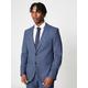 Burton Menswear London Burton Blue Puppytooth Slim Suit Jacket, Blue, Size 44, Men