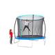 Sportspower 8Ft Trampoline With Easi-Store Folding Safety Enclosure With Reversable Flip Pad