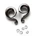 Silver Diy Design Your Own Dangle Spiral Ear Weights/Hangers Stretcher in 4mm | 6Ga 6mm | 2Ga 8mm | 0Ga 10mm | 00Ga Tunnel Earrings