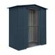 Globel 6x3ft Apex Metal Garden Shed - Grey with Steel Foundation Kit for 6X3 Apex Shed