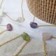 Raw Birthstone Necklace | Personalised Birthday Gift Gemstone For New Mum Healing Crystal Her