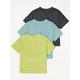 George Linen Look Oversize T-Shirts 3 Pack - Multi