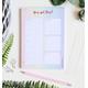 A5 Weekly Planner, You Got This Lined Notepad, Positive Week Day Desk Notes, Ombre Organiser Pad, Gift For Her, Stationery Addict