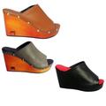 A23 Platform Wedge Made Of African Wood/Custom Shoes & Clogs For Women Natural Wooden Heel Sustainable Ecofriendly Design Shoe