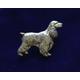 Pewter Cocker Spaniel Dog Pin Badge With Gift Pouch