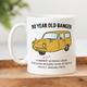 Personalised 90Th Birthday Mug, Gift, 90 Year Old Banger, Funny Joke