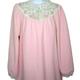 Vintage 60S Sabrina Robe House Coat S Pink Zipper Embroidery Pockets Full Length Usa Made