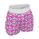 Pink Block Skulls Casual Shorts With Pockets