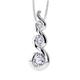 Maple Leaf Diamonds Tides of Love 18ct White Gold Diamond Pendant