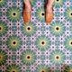 Full Tile Sample Fizaan Summer Anti Slip Moroccan Patterned Porcelain Wall & Floor Tiles