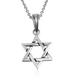 Silver Star Of David Pendant, 925 Sterling Jewish Necklaces, Chains, Israel Jewelry Gift