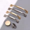 Door Pull Handle Drawer Golden Modern Simple Silver Cupboard Wardrobe Nordic Small