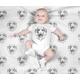 Dachshund Baby Blanket, Weenie Doxie Dog Swaddle Blanket Set, Newborn Photo Prop, Cute Set For Boy, Girl, Shower Gift
