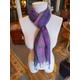 Purple Multi Stripe Scarf | 100% Soft Rayon I Colorful Scarf, Shawl, Or Headwrap
