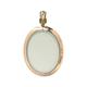 Antique 9Ct Gold Glass Oval Locket Pendant