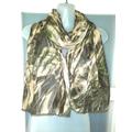 Green Silk Chiffon Shawl Shoulder Wrap Scarf Dark Abstract Design Party Sequin Neck Head Wedding Bridal Unique Gifts