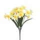 18heads daffodil bush 40cm yellow daffodil artificial spring flowers flowers for vase for any occasion cake decoration wholesale flowers