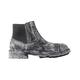 Dolce & Gabbana Mens Black Gray Leather Ankle Boots - Size EU 44