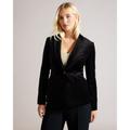 Ted Baker Womens Elyann Slim Tailored Jacket, Black - Size 12 UK