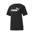 Puma Womens Essentials Logo Boyfriend T-shirt - Black Cotton - Size Small