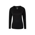 Mountain Warehouse Womens/Ladies Endurance Long-Sleeved Top (Black) - Size 12 UK