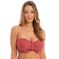 Fantasie Womens 502210 Beach Waves Bandeau Bikini Top - Red Elastane - Size 36D