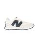 New Balance Mens 327 Trainers in White Black - Black & Silver Mesh - Size UK 9