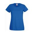 Fruit of the Loom Ladies/Womens Lady-Fit Valueweight Short Sleeve T-Shirt (Pack Of 5) (Royal) - Blue Cotton - Size 2XL