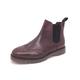 Frank James Warkton Leather Oxblood Mens Cushioned Brogue Chelsea Boots - Red - Size UK 8