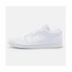 Nike Air Jordan 1 Low Mens Trainers in White/White/White Leather - Size UK 6