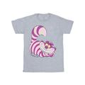 Disney Boys Alice In Wonderland Cheshire Cat T-Shirt (Sports Grey) - Light Grey Cotton - Size 9-11Y