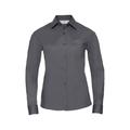 Russell Athletic Collection Ladies/Womens Long Sleeve Shirt (Convoy Grey) - Multicolour - Size X-Small