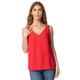 Roman Womens V-Neck Sleeveless Vest Top - Red - Size 8 UK