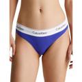 Calvin Klein Womens 0000F3786E Modern Cotton Thong - Blue - Size 16 UK