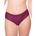 Sloggi Womens 10211260 Zero Feel Lace 2.0 Hipster Brief - Purple Elastane - Size 12 UK